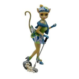 Margaret Le Van ALLEY CATS Daisy Doll Playing Golf Figurine 8.5" Tall